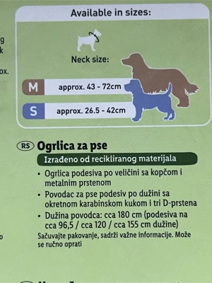 Set zgardă și lesă câini Zoofari mărimea S reglabil - imagine 4