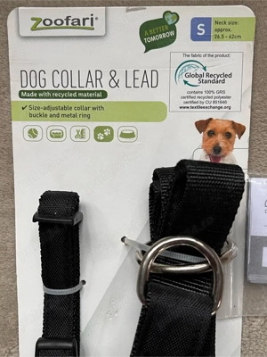 Set zgardă și lesă câini Zoofari mărimea S reglabil - imagine 3