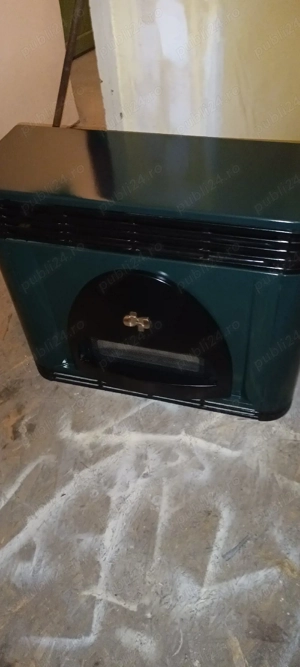 Convector Șimineu pe gaze Lampart LB 50. 6,8 kw Cu Tiraj forțat ca nou.  - imagine 5