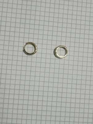 Cercei placați cu aur de 18 K 