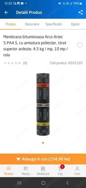 Membrana bituminoasa Arco Artec