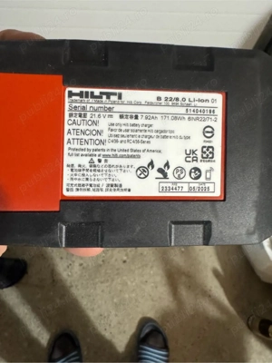 hilti bateri noi 8 amp  - imagine 5
