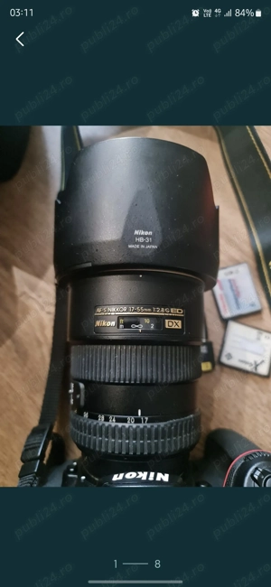 Vand kit foto profesional Nikon 300s plus obiectiv de top + blitz . - imagine 5