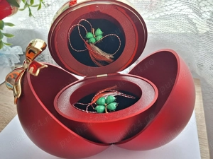 Sfera trandafir si bratara aur 14K