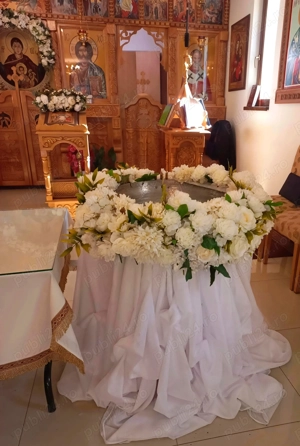 Decor cristelniță botez  cu montaj transport  Brașov - imagine 2