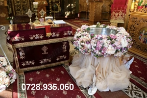 Decor cristelniță botez  cu montaj transport  Brașov - imagine 3