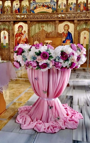 Decor cristelniță botez  cu montaj transport  Brașov - imagine 5