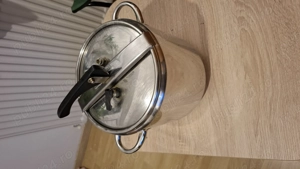 Particular! Oală  de fiert sub presiune din inox,  Alpin, 8 litri