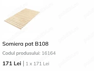 Pat de o persoană  - imagine 3