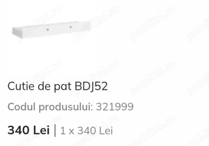 Pat de o persoană  - imagine 2