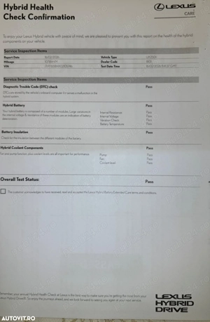 Lexus UX 250h Business Edition- Fcatura-Garantie-Revizie-Test baterie - imagine 7