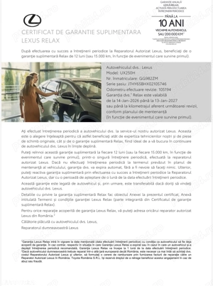 Lexus UX 250h Business Edition- Fcatura-Garantie-Revizie-Test baterie - imagine 8