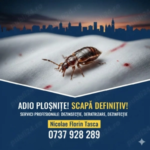 Scapă de ploșnițe azi