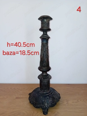 Vand Sfesnic vechi din bronz   40,5 cm   piesă de epocă sec. XIX   început sec. XX