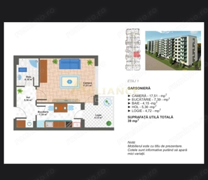 Garsoniera moderna bloc nou cu incalzire in pardoseala langa metrou - imagine 7
