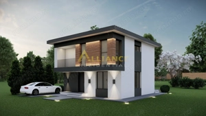 Vila , 110 mp utili, 4 camere - Complex nou (16 vile) - imagine 3