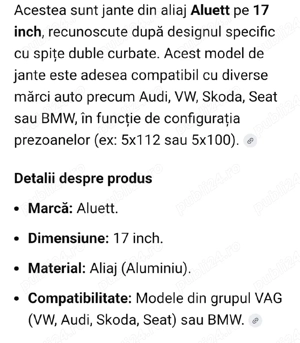 jante 17 +cauciucuri de vara  - imagine 5