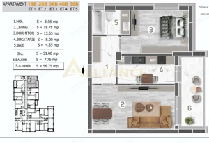 Apartament 2 camere Grand Arena Sector 4 - imagine 2