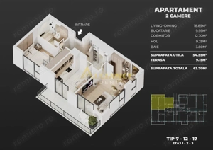 Ansamblu rezidential nou cu apartamente elegante de 2 si 3 camere - imagine 3