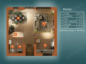 Popesti Leordeni-Duplex 5 camere - 4 bai-Terasa + Curte-250 MP - imagine 15