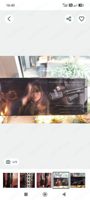 Perie rotativa BaByliss Big Hair Dual AS962ROE - imagine 2