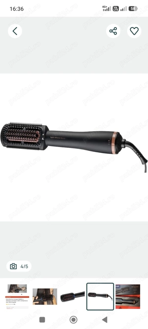Perie Electrica Concept VH6040 cu Infrarosu si ionizator - imagine 2