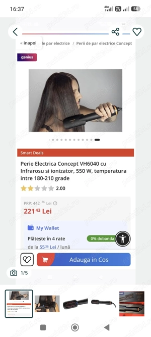 Perie Electrica Concept VH6040 cu Infrarosu si ionizator - imagine 5