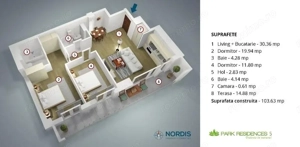 Apartament 3 camere Baneasa - imagine 15