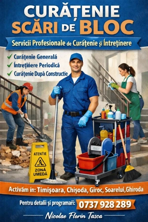 Curățenie scari de bloc