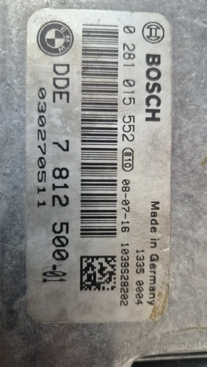 Calculator Ecu Bmw 520d E60 cu cheia  - imagine 3