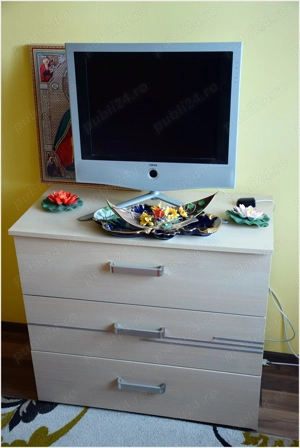 Mobila dormitor saltea+pat+dulap+ noptiera - imagine 3