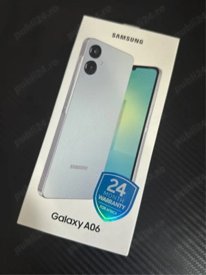 Samsung Galaxy A06, 128GB, 4GB RAM, 4G,Light Blue,nou,sigilat.
