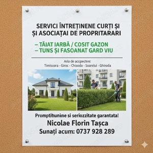 Servicii întreținere spații verzi