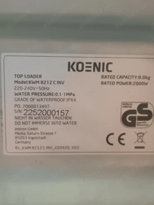 Mașina se spălat koenic 