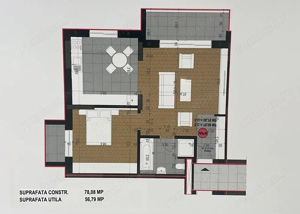 Apartament nou cu parcare langa ORADEA- Etajul I. - 2 camere - bucatarie separata - IMOBIHOR  - imagine 8