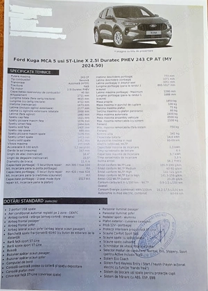 Ford KUGA  nivel de echipare ST LINE X 2.5l PHEV 243 CP AT 2025 - imagine 5