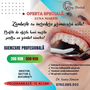 Oferta igienizare dentară completă