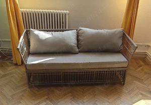 Canapea + 4 fotolii din ratan