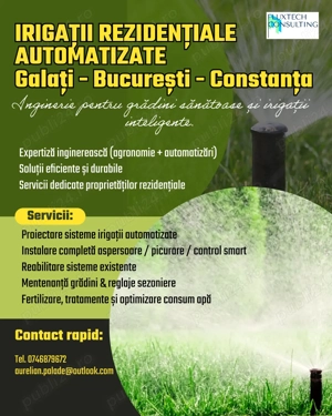 Sisteme de irigație automatizate pentru grădini spații verzi