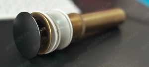 Ventil evacuare lavoar, fără prea plin, bronz antichizat  negru TRENDY S, nou.