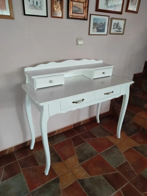 Masă cu sertare, birou din lemn masiv