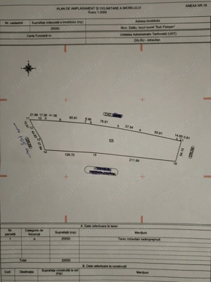 Teren intravilan Zalău, 2,55ha. Pt. Investiții. 