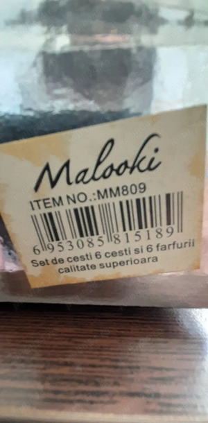 Set Cadou  6 Cesti Cafea Ceai  6 Farfurii Ceramica Malooki MM - imagine 5
