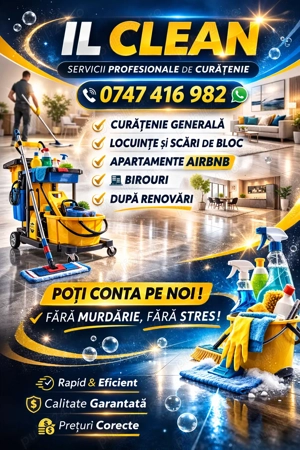 Servicii premium de curățenie.