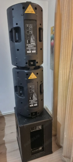 set boxe active behringer eurolive+mixer - imagine 2