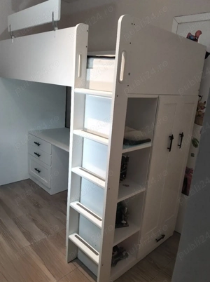 vand pat supraetajat cu birou