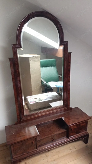 Vand mobila dormitor vintage Art Deco reconditionata - imagine 5