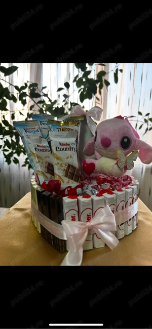 Aranjamente dulciuri si trandafiri de sapun - imagine 2