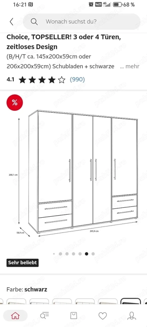 Dulap modern nou de vânzare  - imagine 2