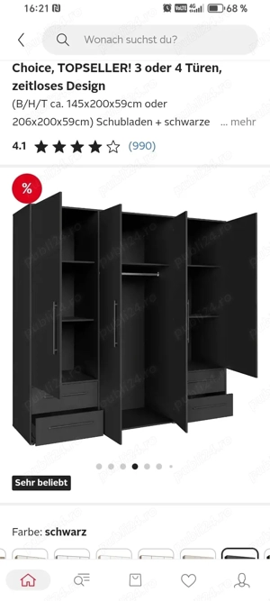 Dulap modern nou de vânzare  - imagine 4